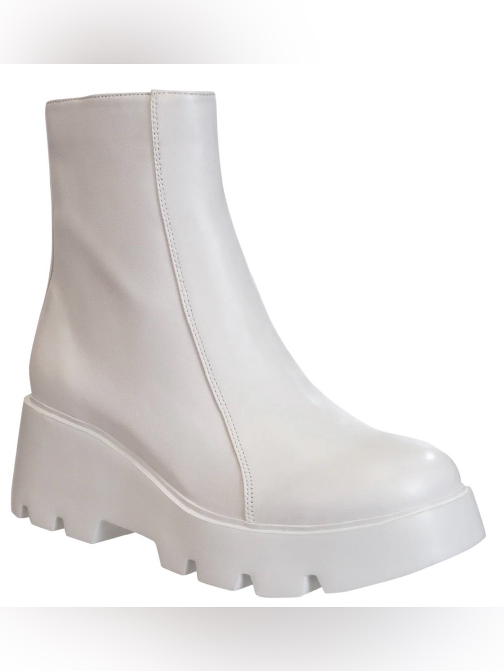 NAKED FEET - XENUS in MIST Platform Ankle Boots Size 10